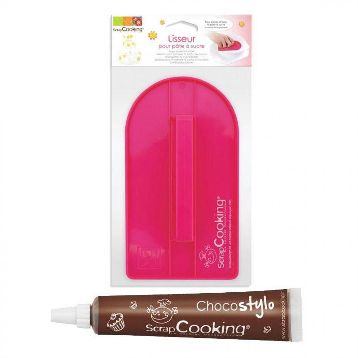 Scrapcooking - Lisseur Pâte à sucre + Stylo chocolat - Kits créatifs