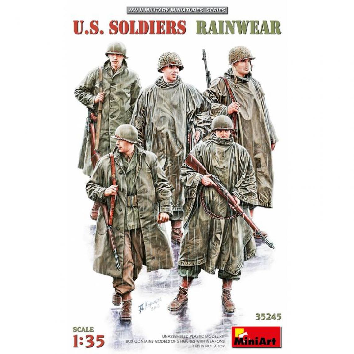 Mini Art - Figurine Mignature U.s. Soldiers Rainwear - Figurines militaires