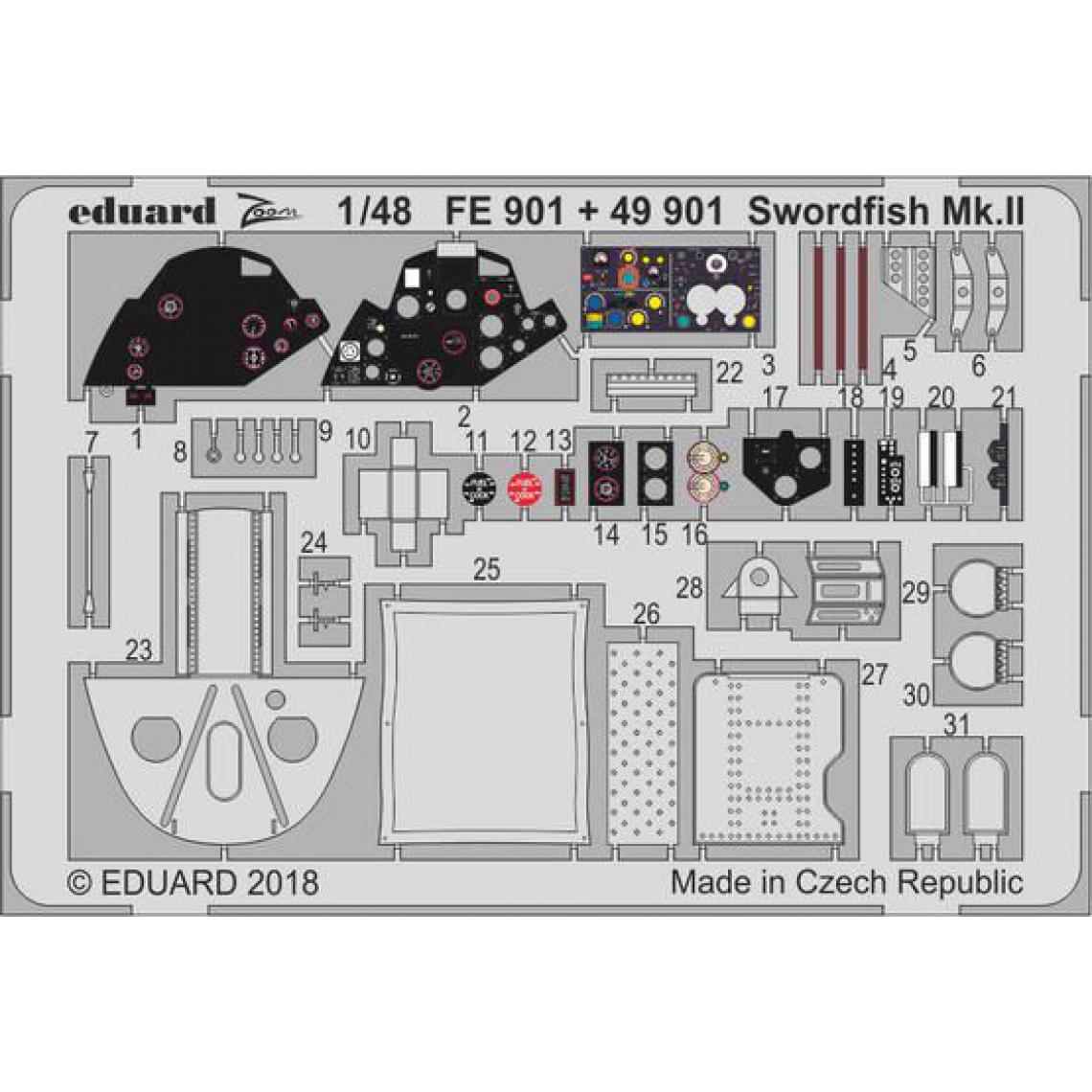 Eduard - Swordfish Mk.II for Tamiya - 1:48e - Eduard Accessories - Accessoires et pièces