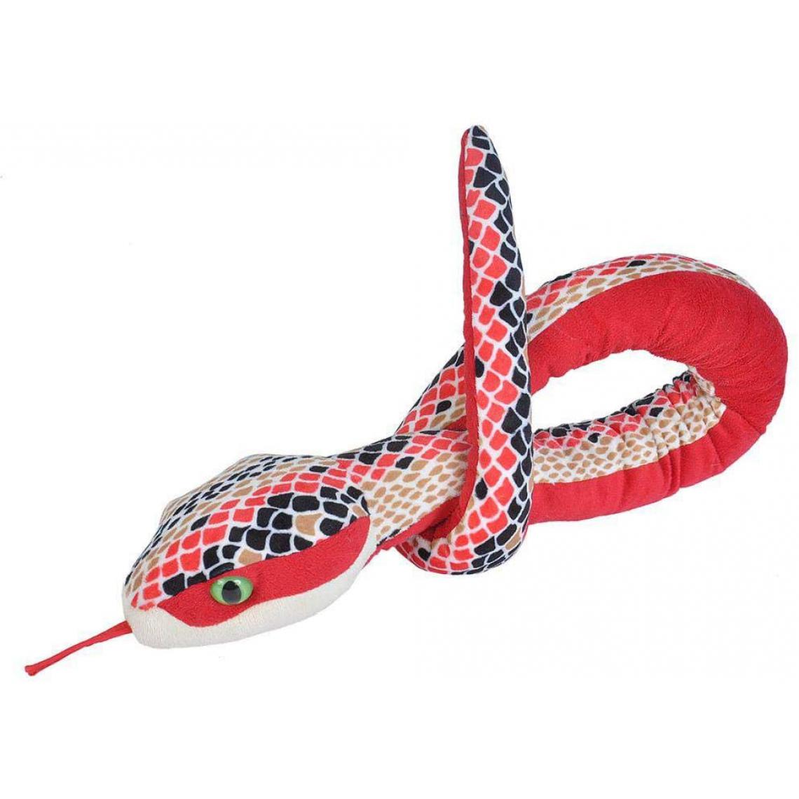 Wild Republic - peluche Serpent Écailles de 137 cm rouge - Animaux