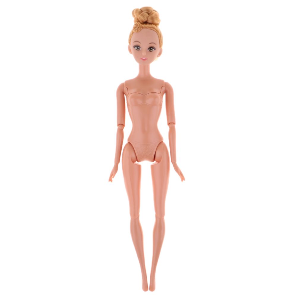 marque generique - tête de poupée nue réaliste pour 1/6 bjd articulations corps jouets pour cadeau de fille - Poupons