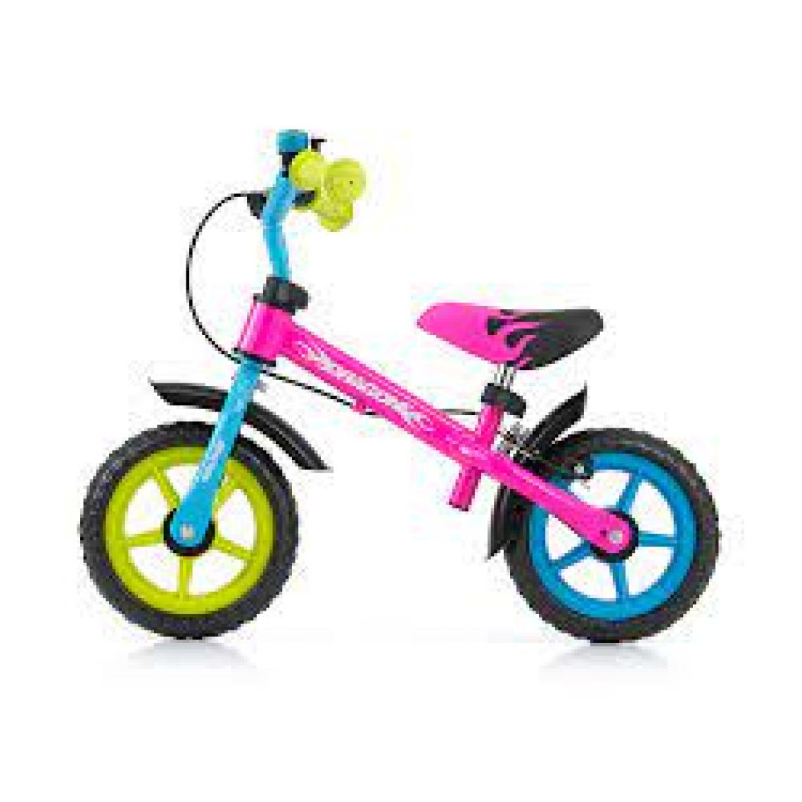 Milly Mally - Balance Bike Dragon avec frein multicolore - Tricycle