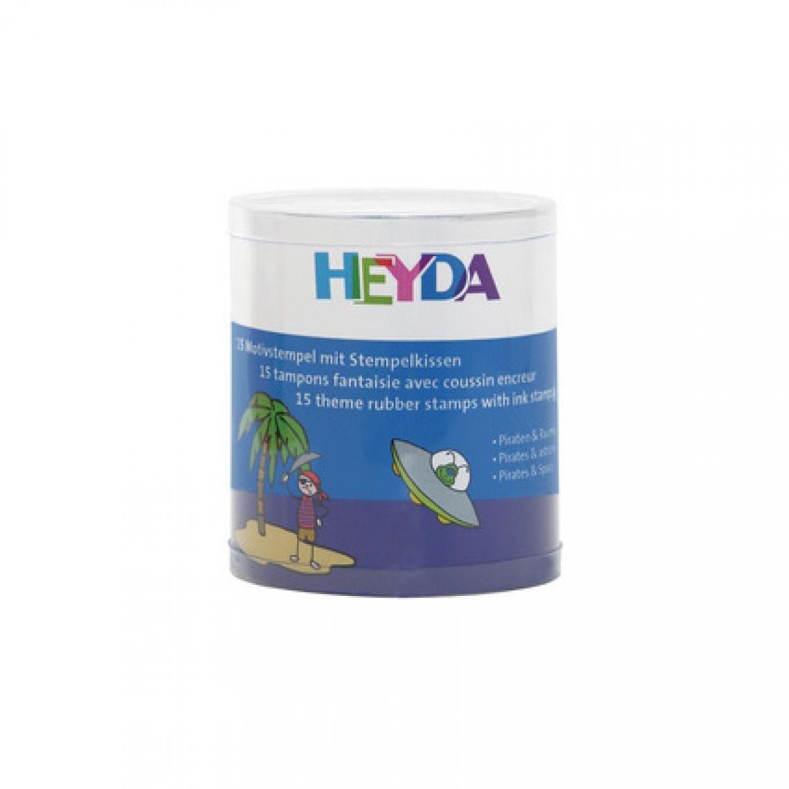 Heytec Heyco - HEYDA Kit de tampons à motifs 'pirates & astronaute', boîte () - Bricolage et jardinage