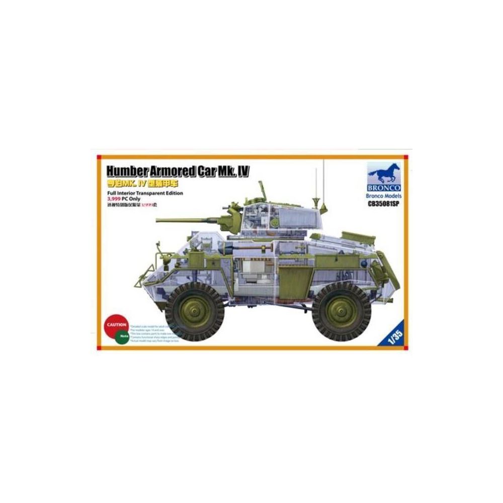 Bronco Models - Maquette Véhicule Humber Armoured Car Mk.iv - Chars