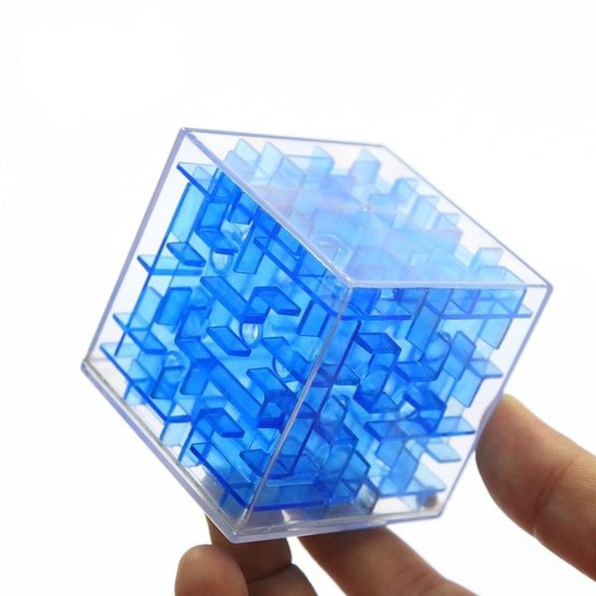 Totalcadeau - Casse-tête labyrinthe 3D bleu opaque - Jeux d'adresse