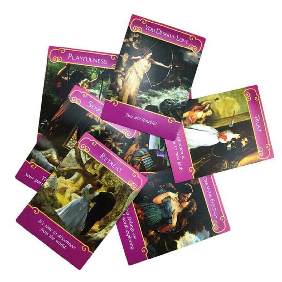 Universal - 4pcs Romantic Angel Oracle Cataro Jeu de cartes Jouets cadeaux Table de jeux 101x74mm(Coloré) - Jeux de cartes