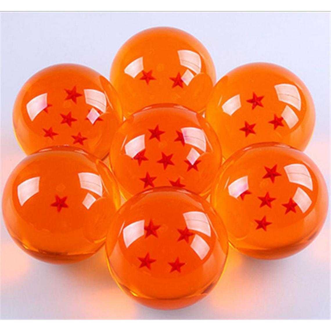 Universal - Boule de cristal de 7,5cm grande taille 1234567 Planète Action classique Action numérique Cadeau numérique Nouveautés(Orange) - Mangas