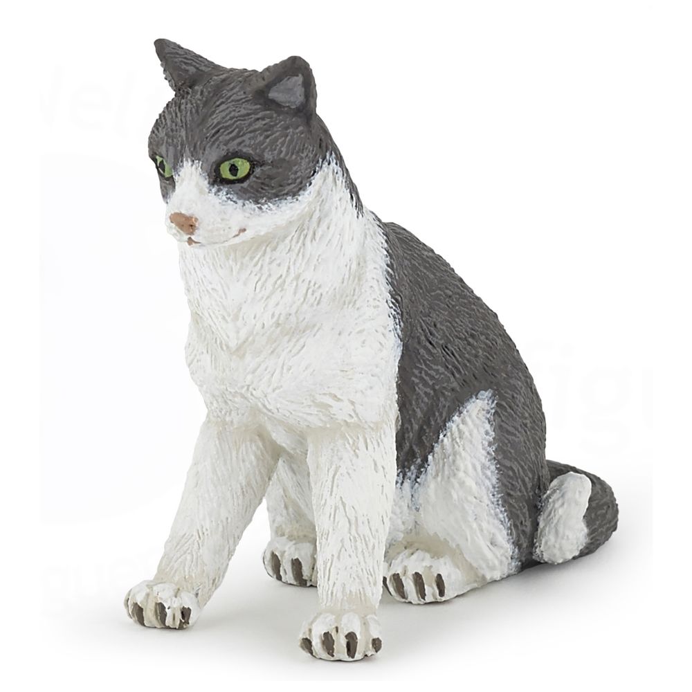 Papo - Figurine chat : Chatte assise - Animaux