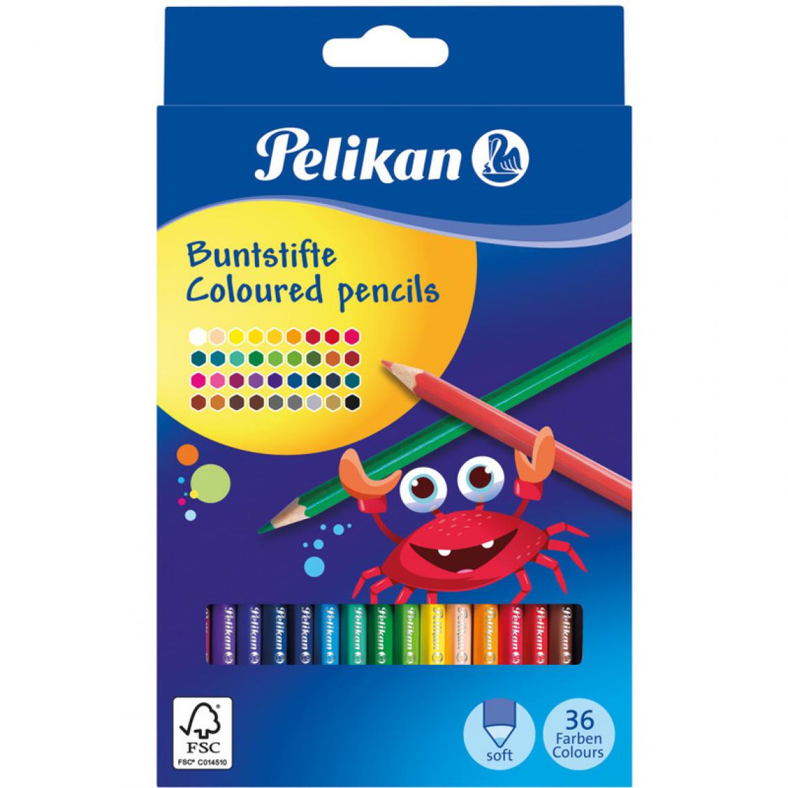Pelikan - Pelikan Crayons de couleur triangulaire minces, étui en () - Bricolage et jardinage