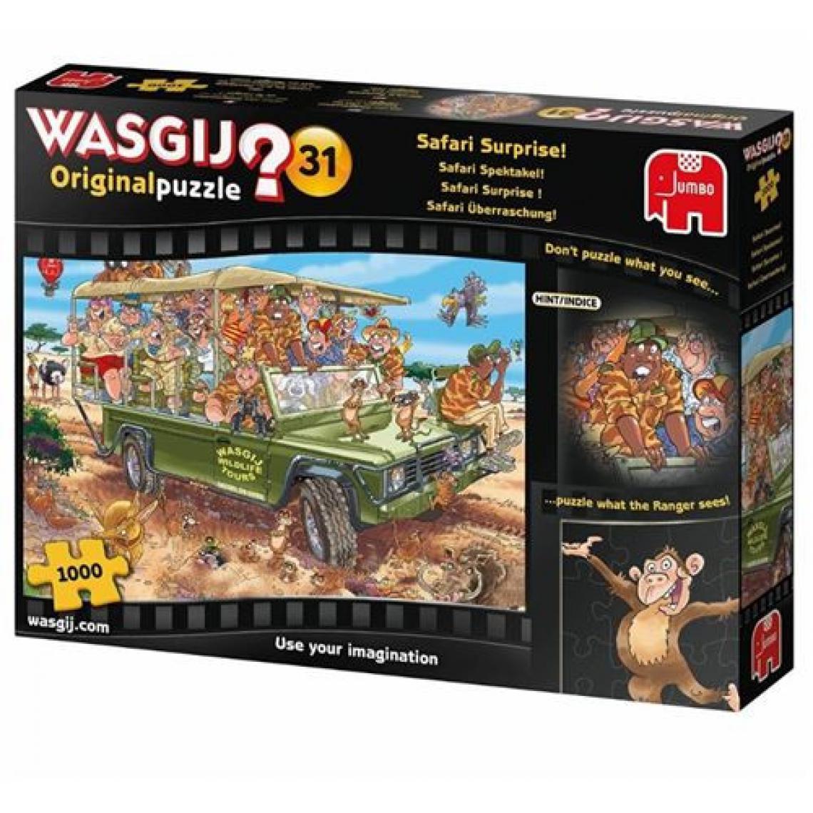 Diset - Puzzle 1000 pièces Diset Wasgij Original 31 Safari Surprise - Animaux