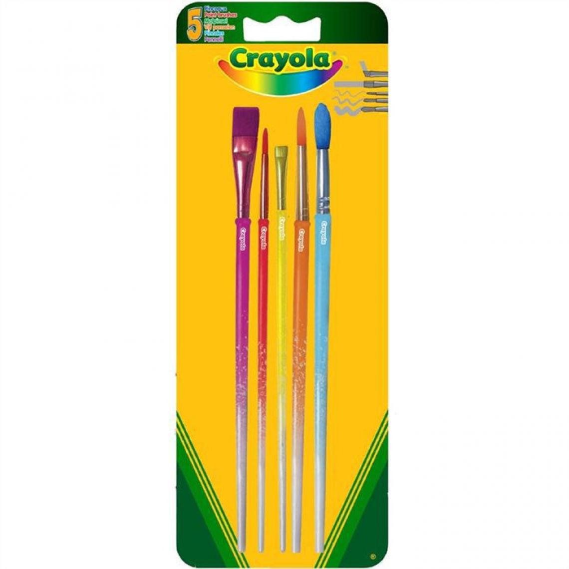 Crayola - Crayola 5 pinceaux assortis - Dessin et peinture