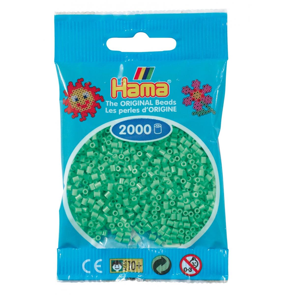 Hama - 2 000 perles mini (petites perles Ø2,5 mm) vert clair - Hama - Perles