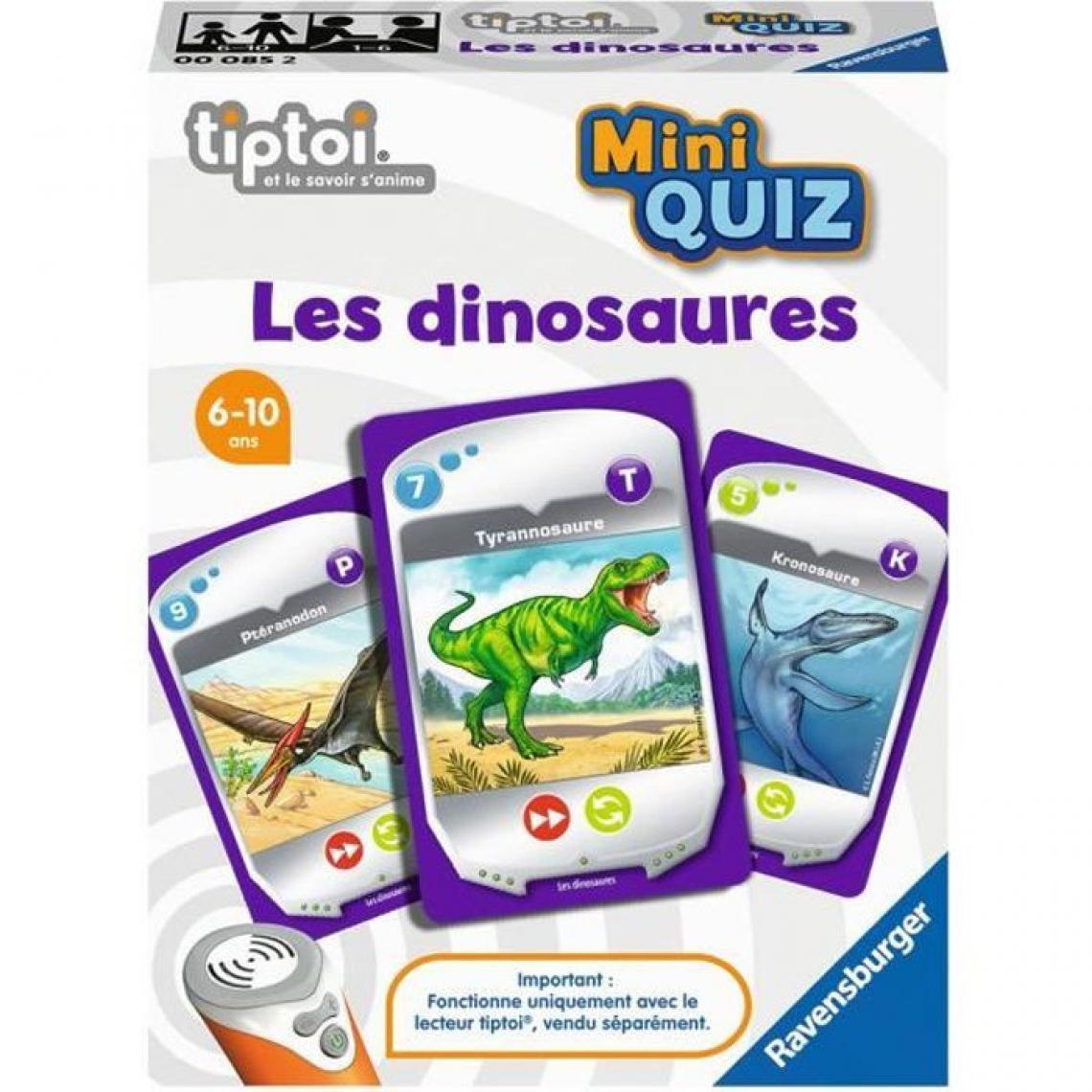 Ravensburger - tiptoi - Mini Quiz - Les dinosaures - Jeux de stratégie