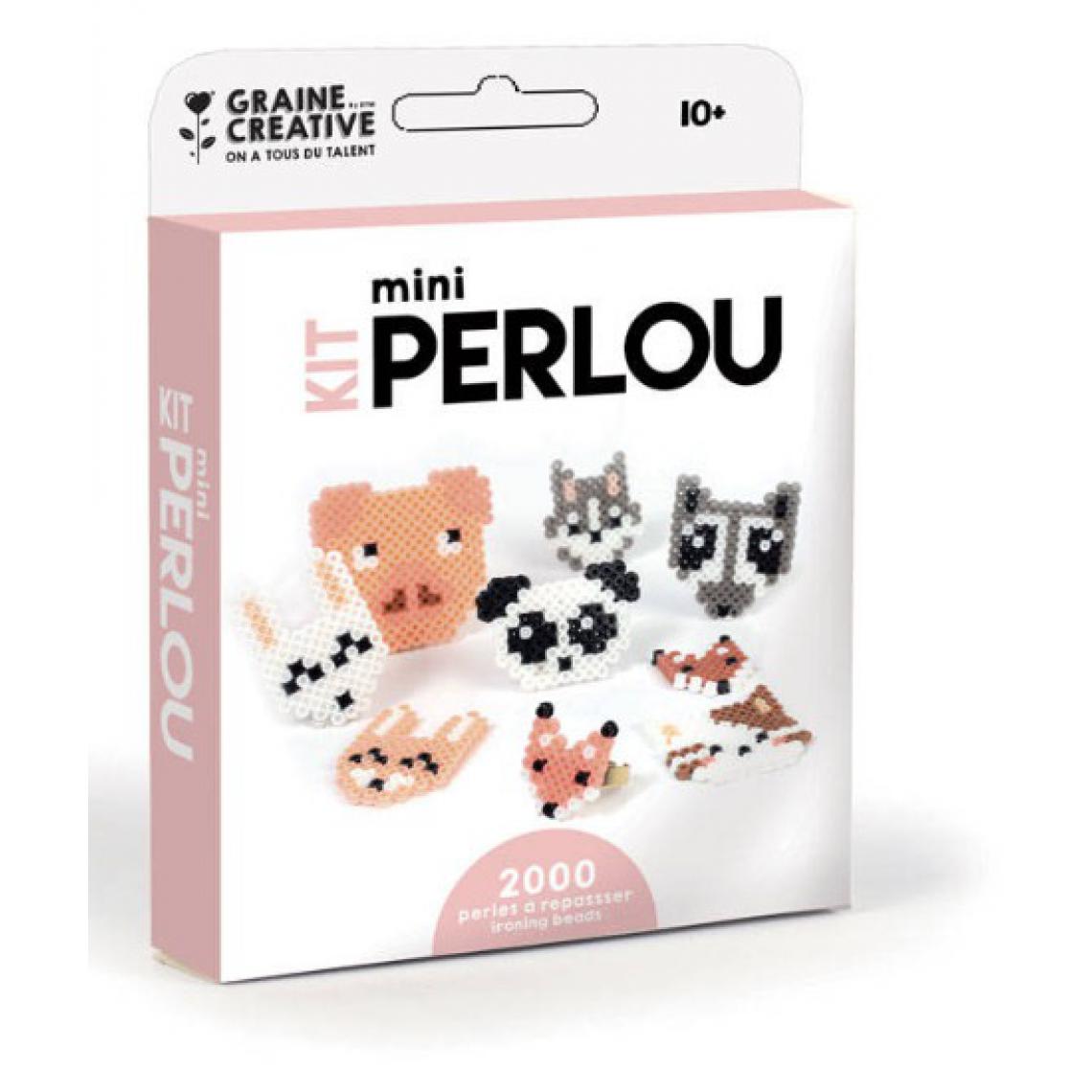 Graines Creatives - Kit mini perlou 2000 perles animaux - Perles