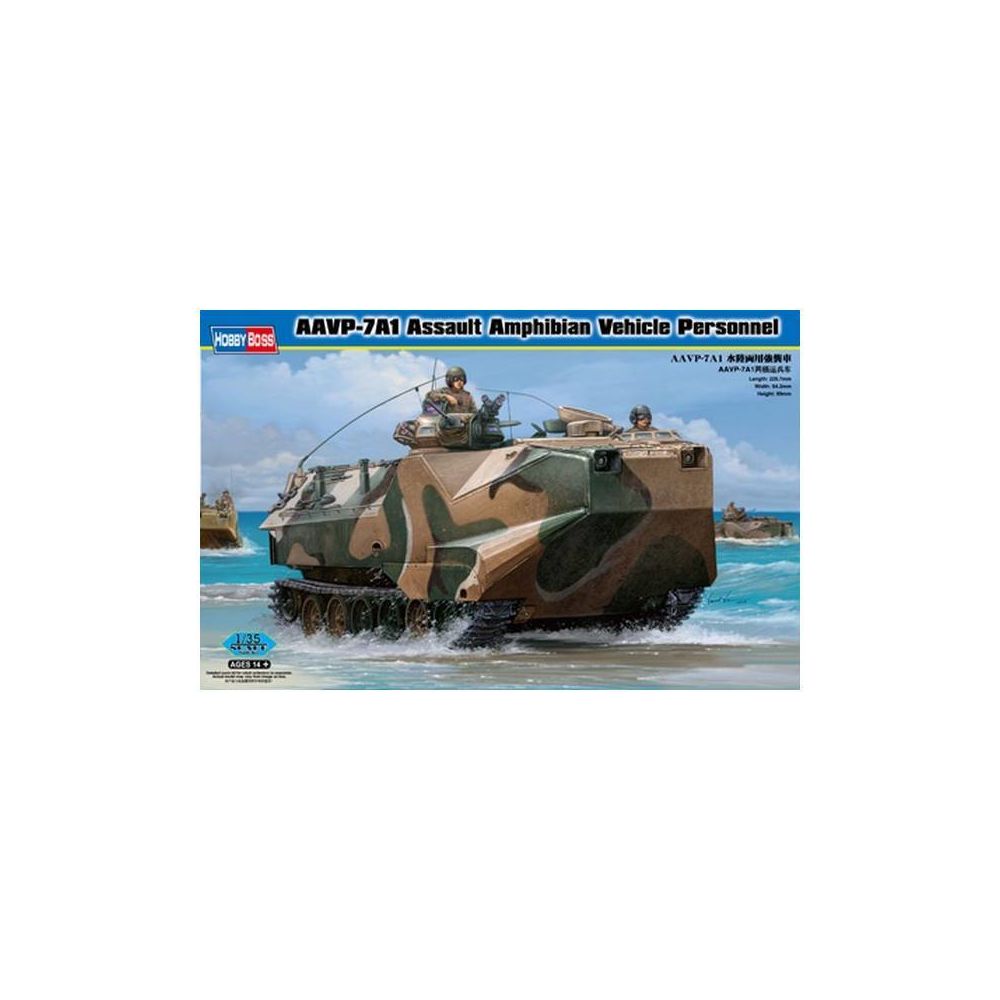 Hobby Boss - Maquette Véhicule Aavp-7a1 Assault Amphibian Vehicle Personnel - Chars