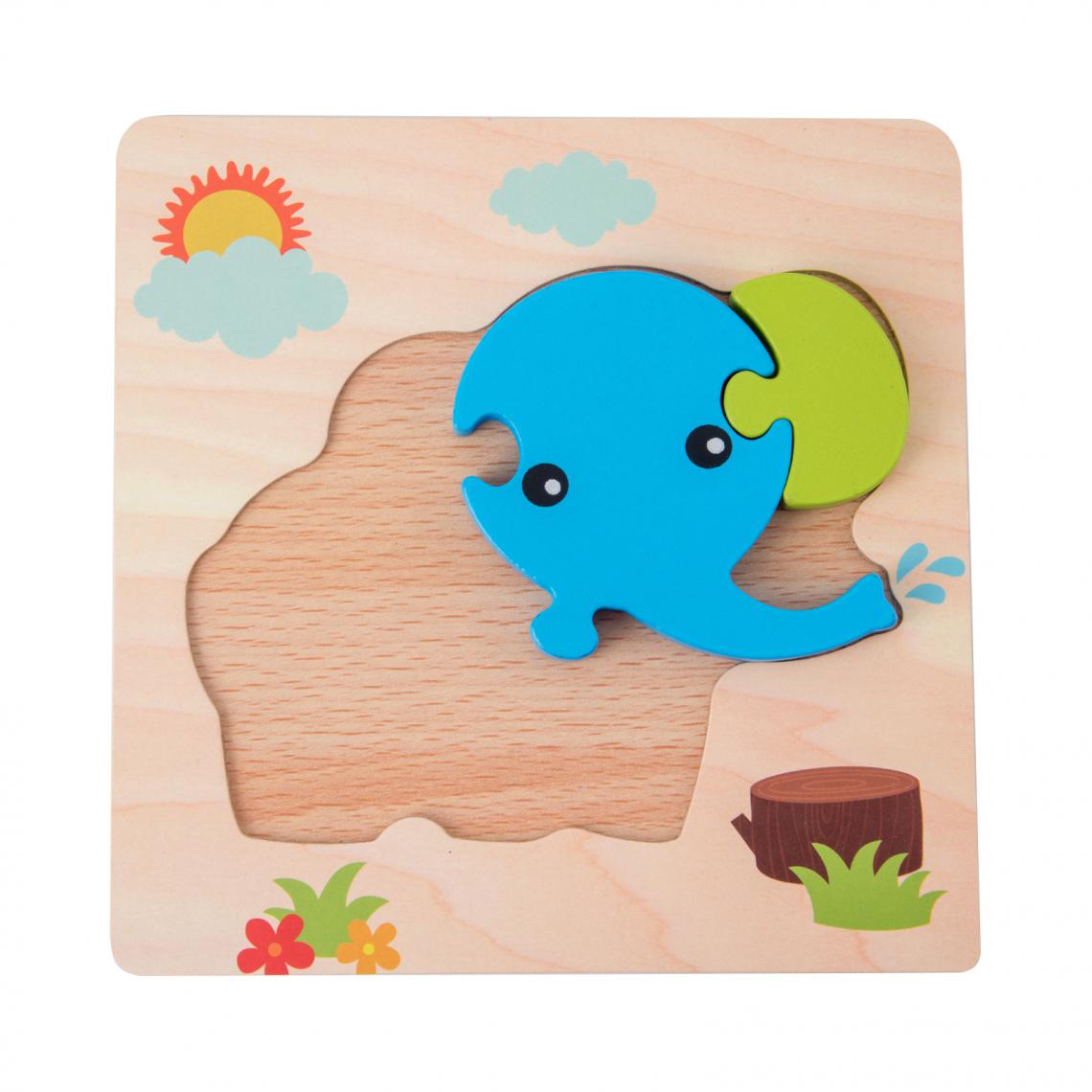 marque generique - Jigsaw Puzzle Montessori Coloré Jouets En Bois Pour Grenouille - Jeux éducatifs