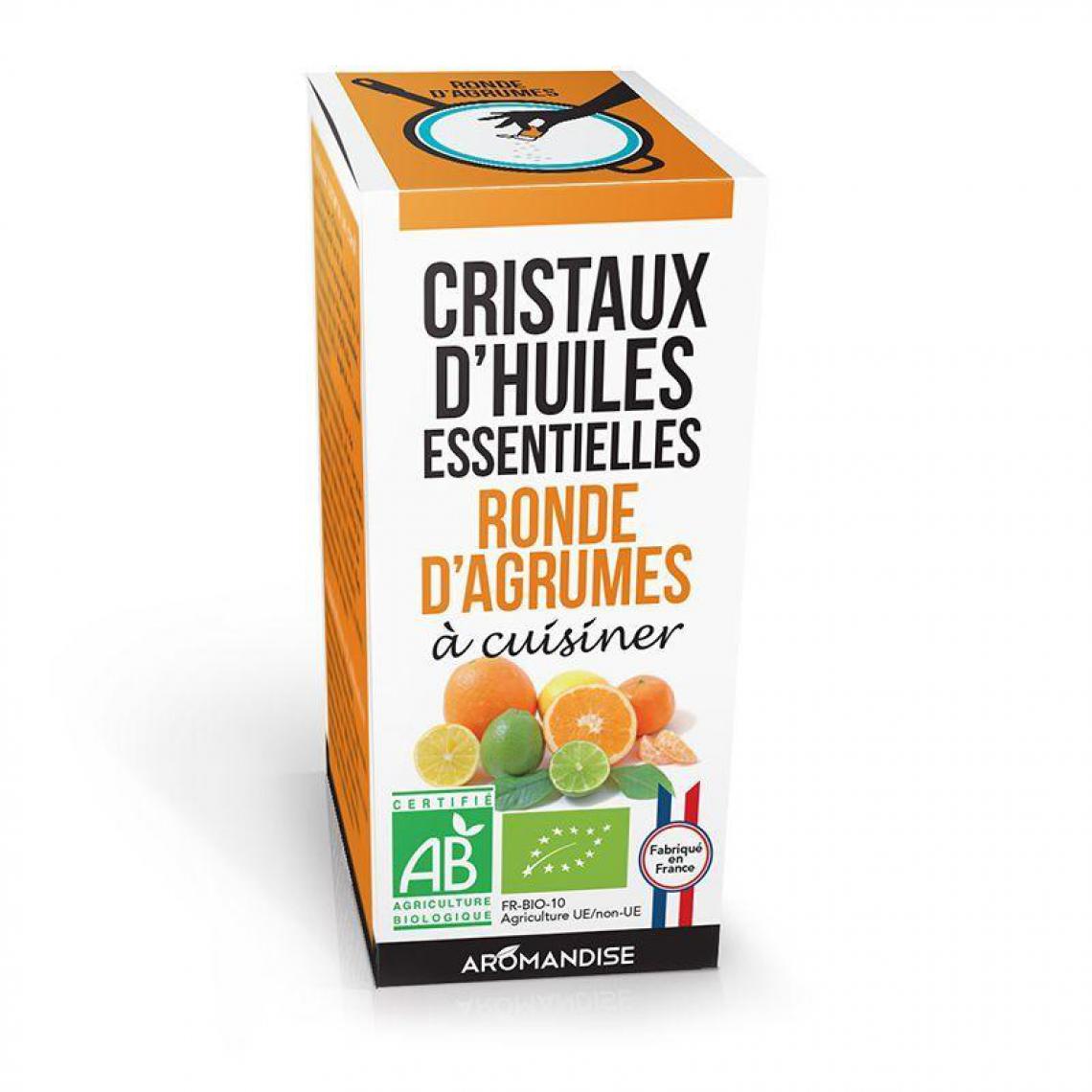 Aromandise - Cristaux d'huiles essentielles 10 g - Ronde d'agrumes - Kits créatifs