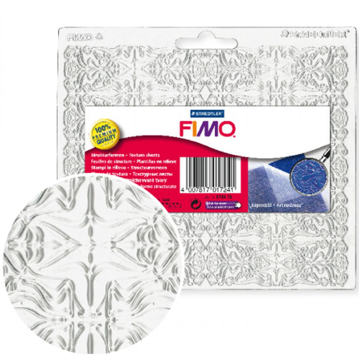 Fimo - Plaque de texture Fimo Art nouveau - Fimo - Modelage