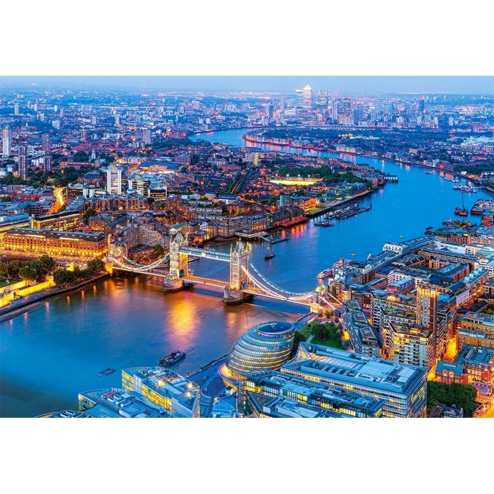 Castorland - Puzzle 1000 pièces : Vue aérienne de Londres - Animaux
