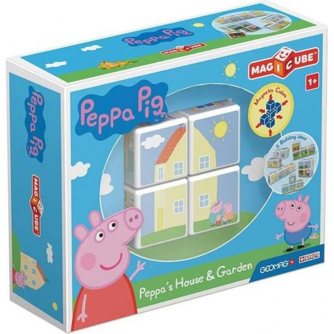 Giochi Preziosi - MAGICUBE - Peppa Pig la maison et jardin de Peppa (4 cubes) - Briques et blocs