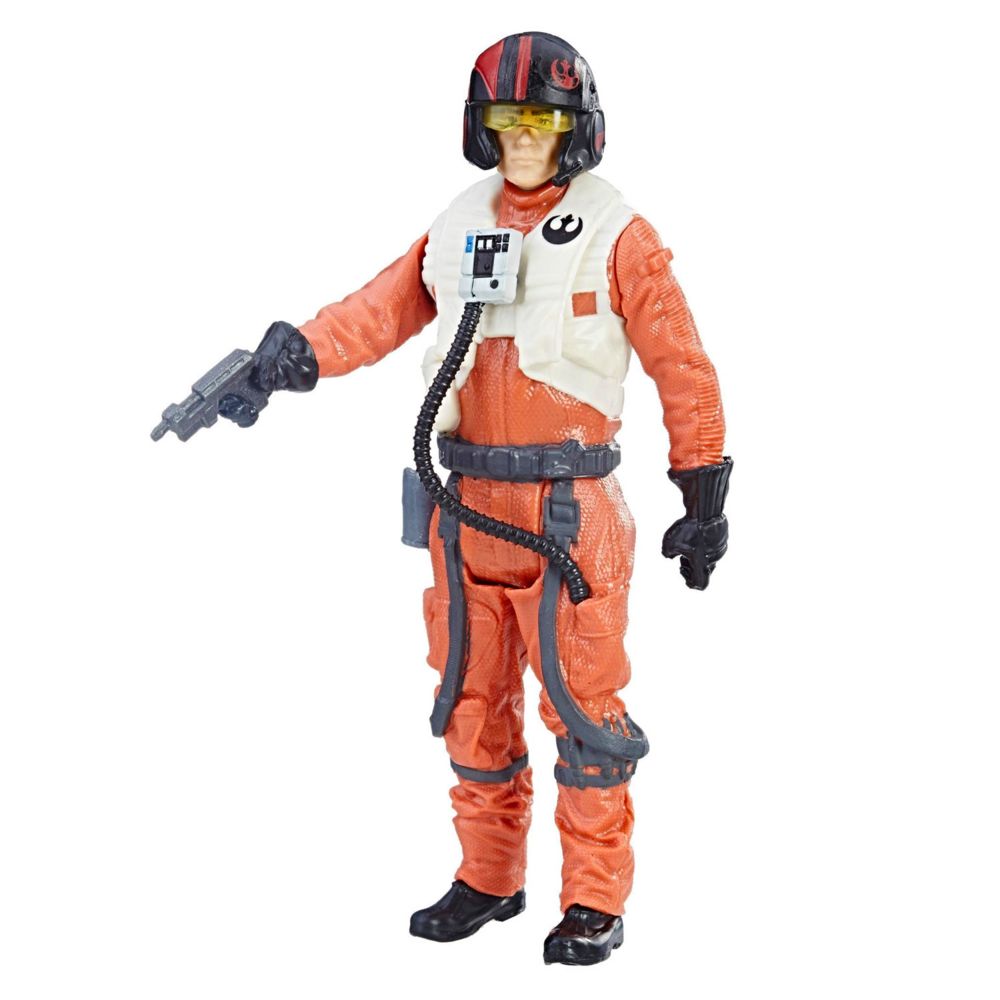 Hasbro - Figurine Star Wars : Force Link : Poe Dameron (pilote de la Résistance) - Playmobil