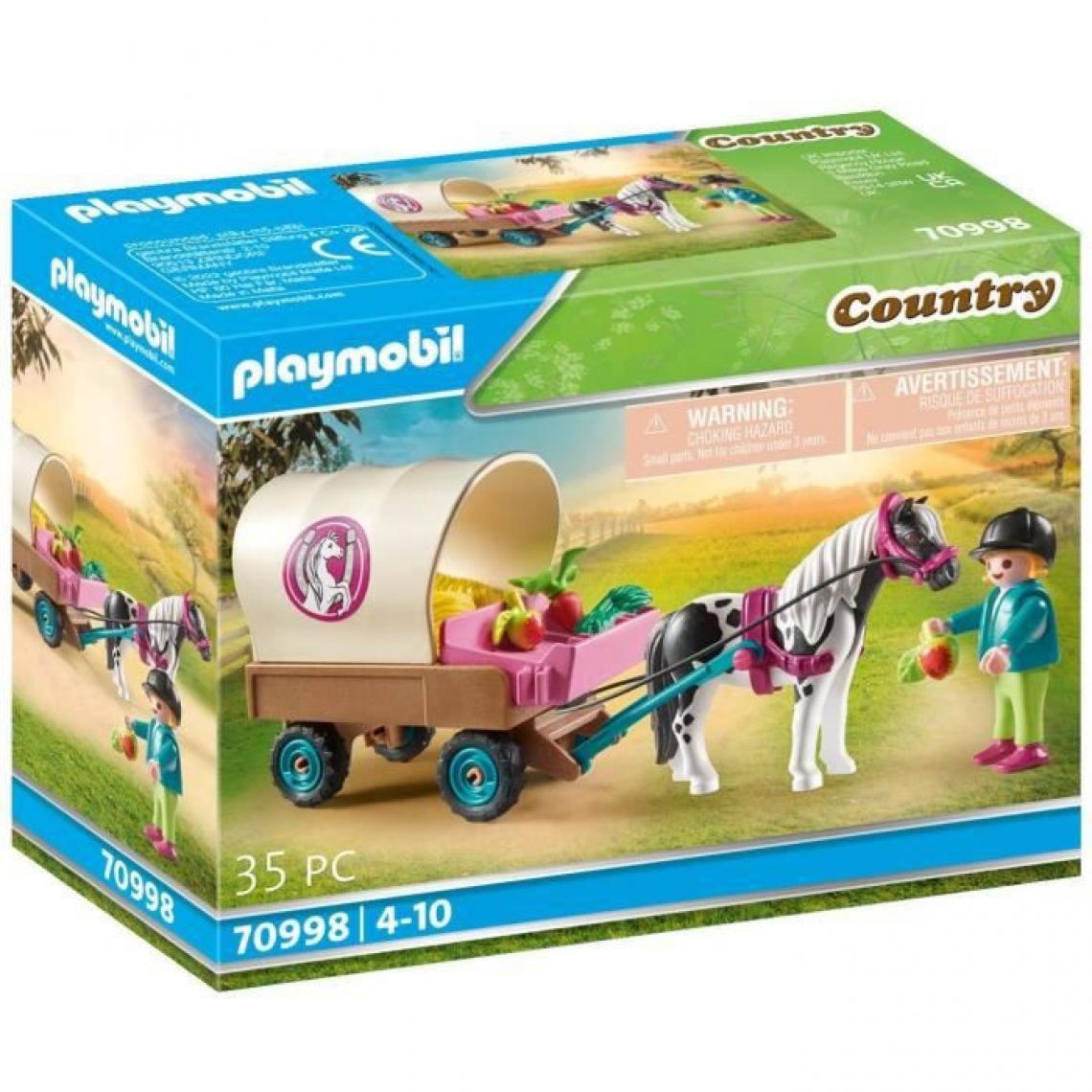 Playmobil - PLAYMOBIL - 70998 - Carriole avec enfant et poney - Playmobil