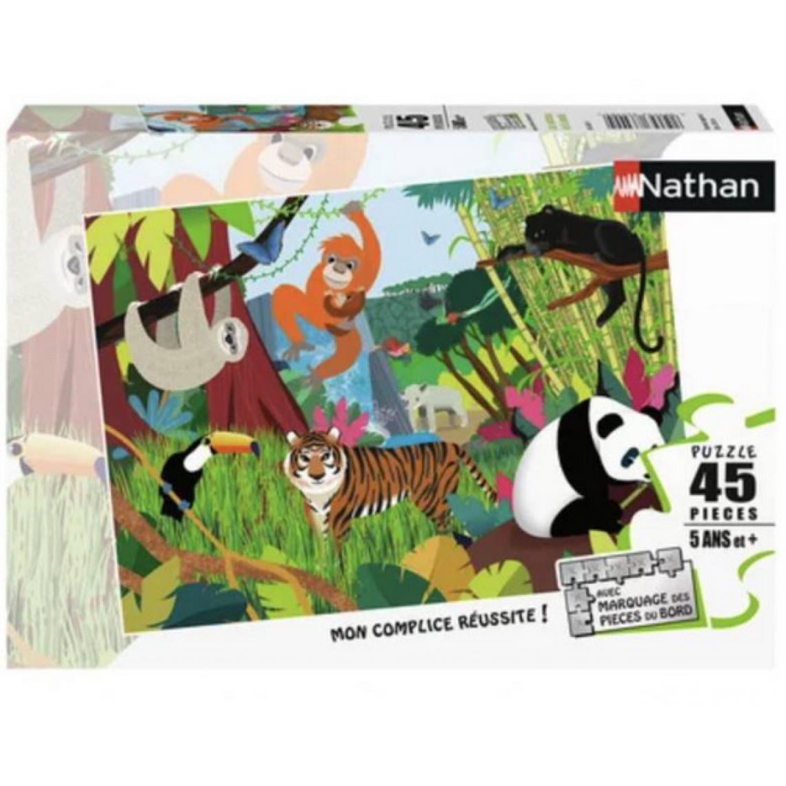 Nathan - Puzzle Les animaux de la jungle 45 pieces - Animaux