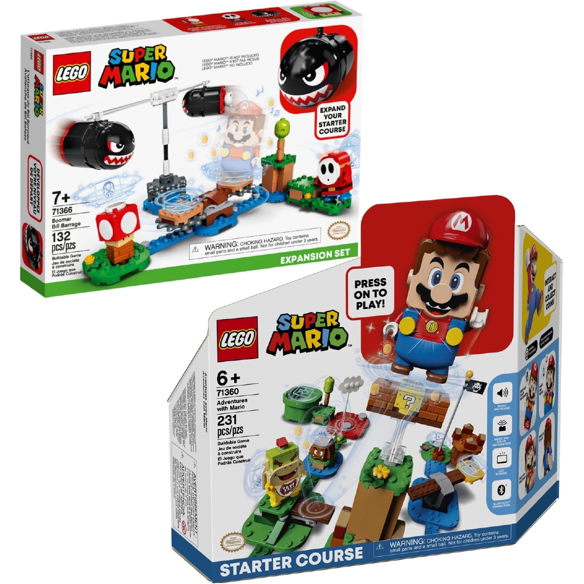 Lego - LEGO 71360 71366 - LEGO – Super Mario – 71360+71366 - Briques Lego