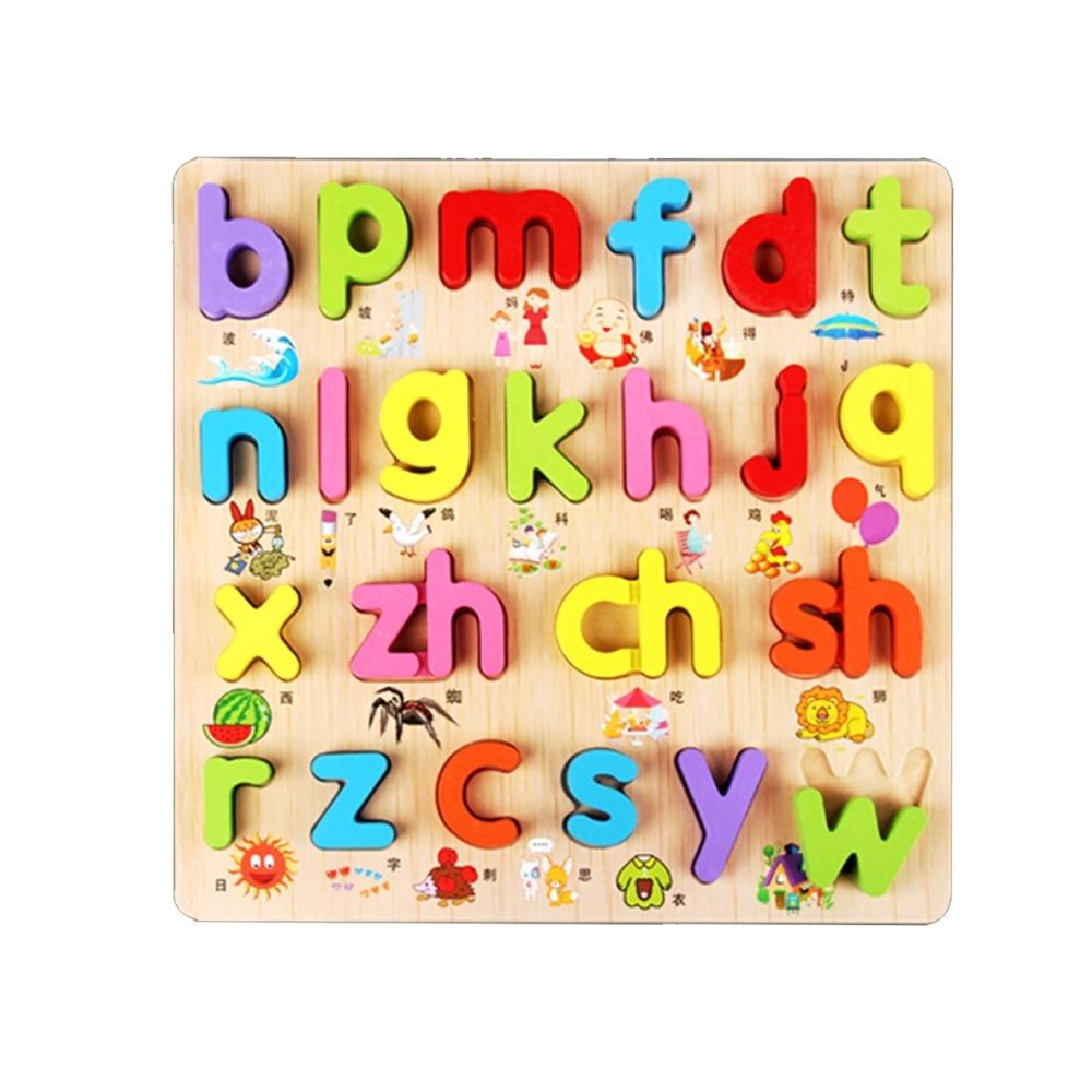 Wewoo - Jeu d'éveil Bébé Enfants Puzzles En Bois Jouets Éducatifs Jigsaw Conseil Puzzle Cognitive Plaque - Briques et blocs