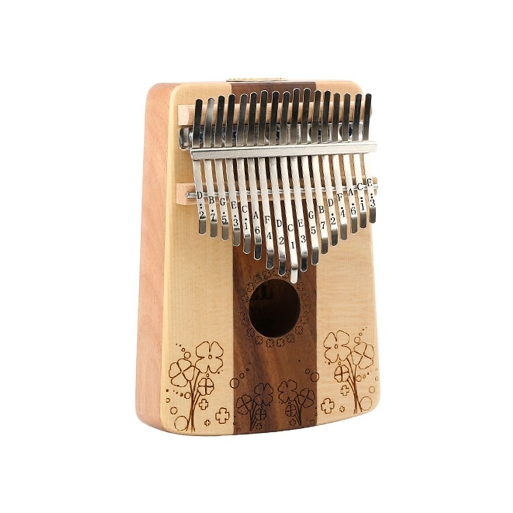 Wewoo - Pouce Piano Kalimba Finger 17-tone Débutant Entrée Instrument de musique Portable Trèfle à quatre feuilles - Instruments de musique