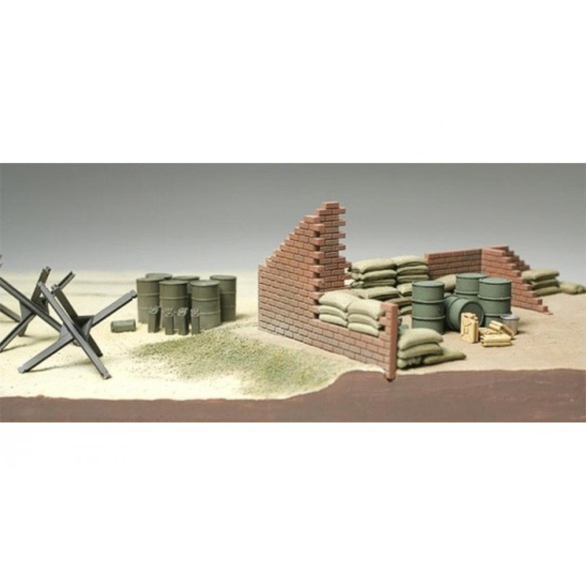 Tamiya - Barricade et sacs de sable - 1/48e - Tamiya - Accessoires et pièces