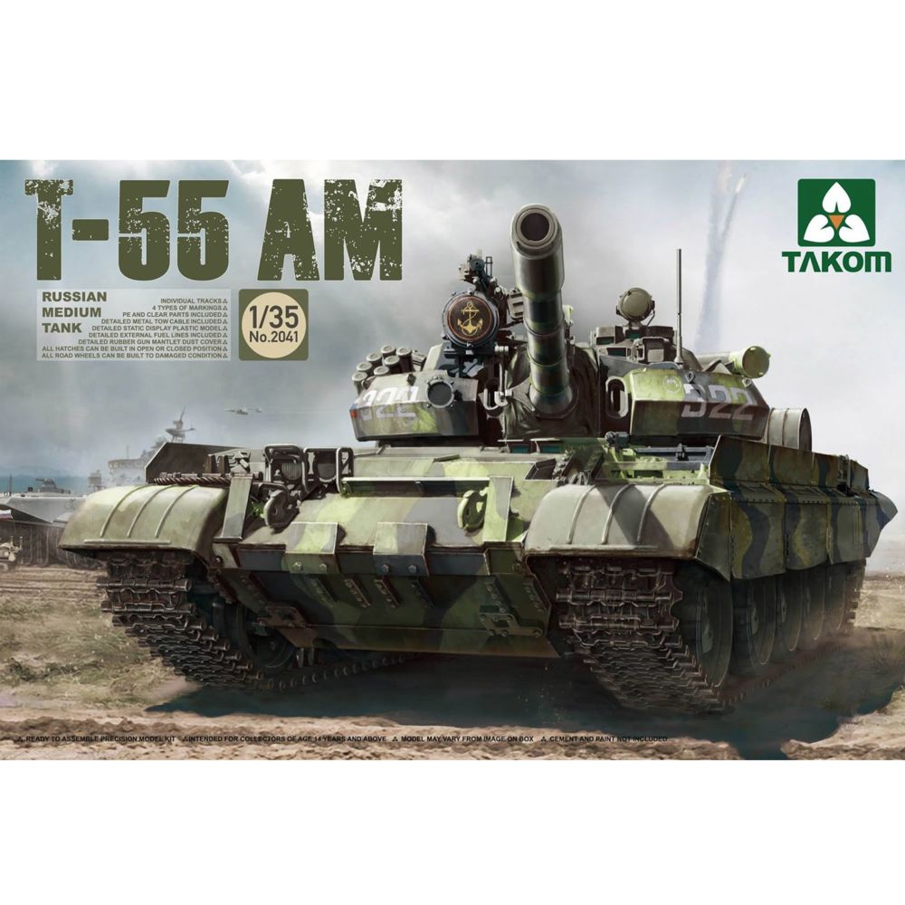 Takom - Maquette char russe T-55 AM - Chars