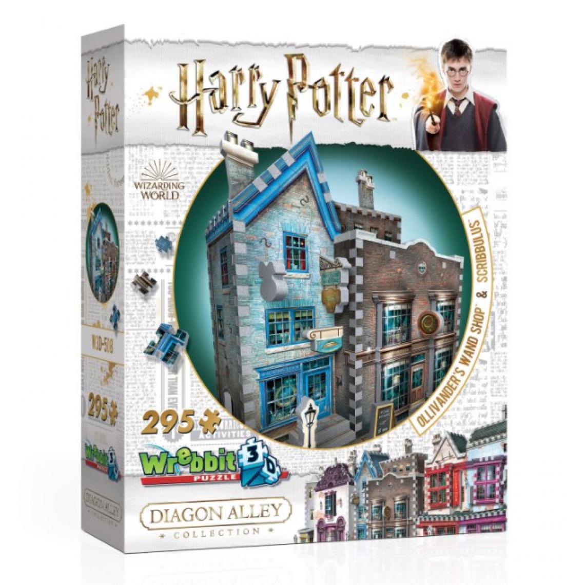 Wrebbit - Puzzle 3D HP Ollivander Baguettes Magiques et Scribbulus 295 pièces - Les grands classiques