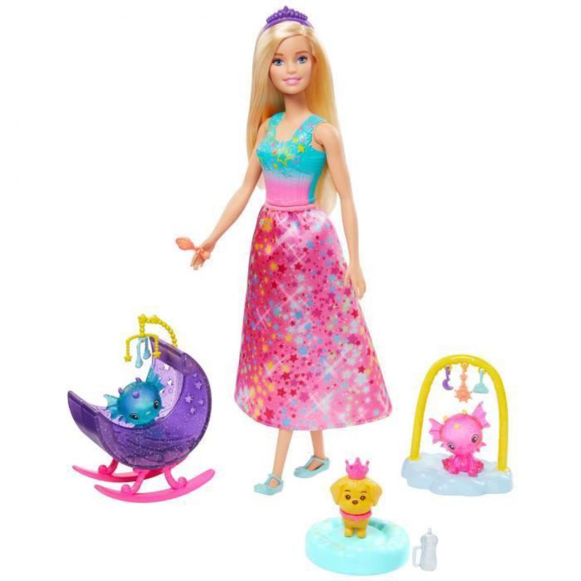 Barbie - BARBIE Coffret Bebes Dragons - Coffret Poupee Mannequin - 3 ans et + - Poupées