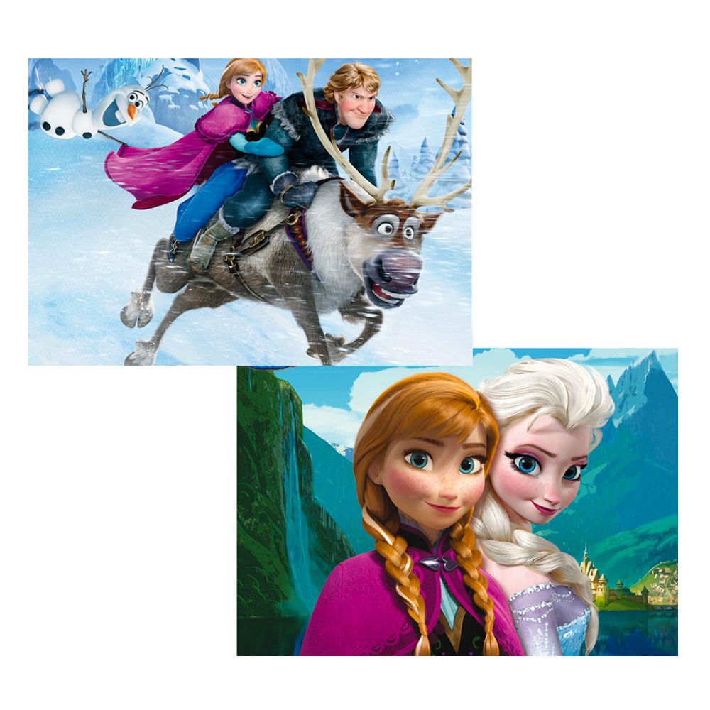Educa - Puzzle 2 x 48 pièces : La Reine des Neiges (Frozen) - Animaux