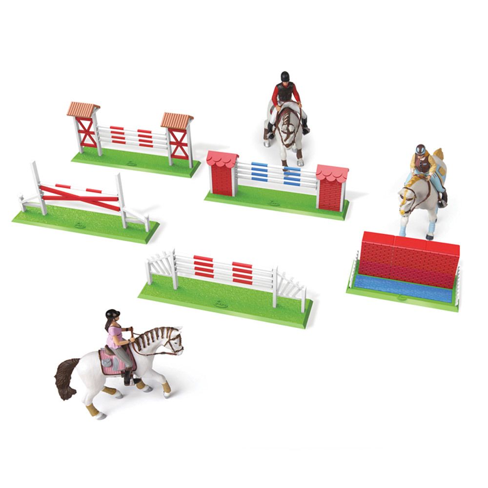 Papo - Set de concours d'équitation pour figurines - Animaux