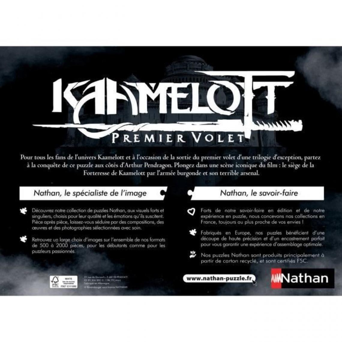 Nathan - Nathan - Puzzle 1000 pieces - La forteresse de Kaamelott - Animaux