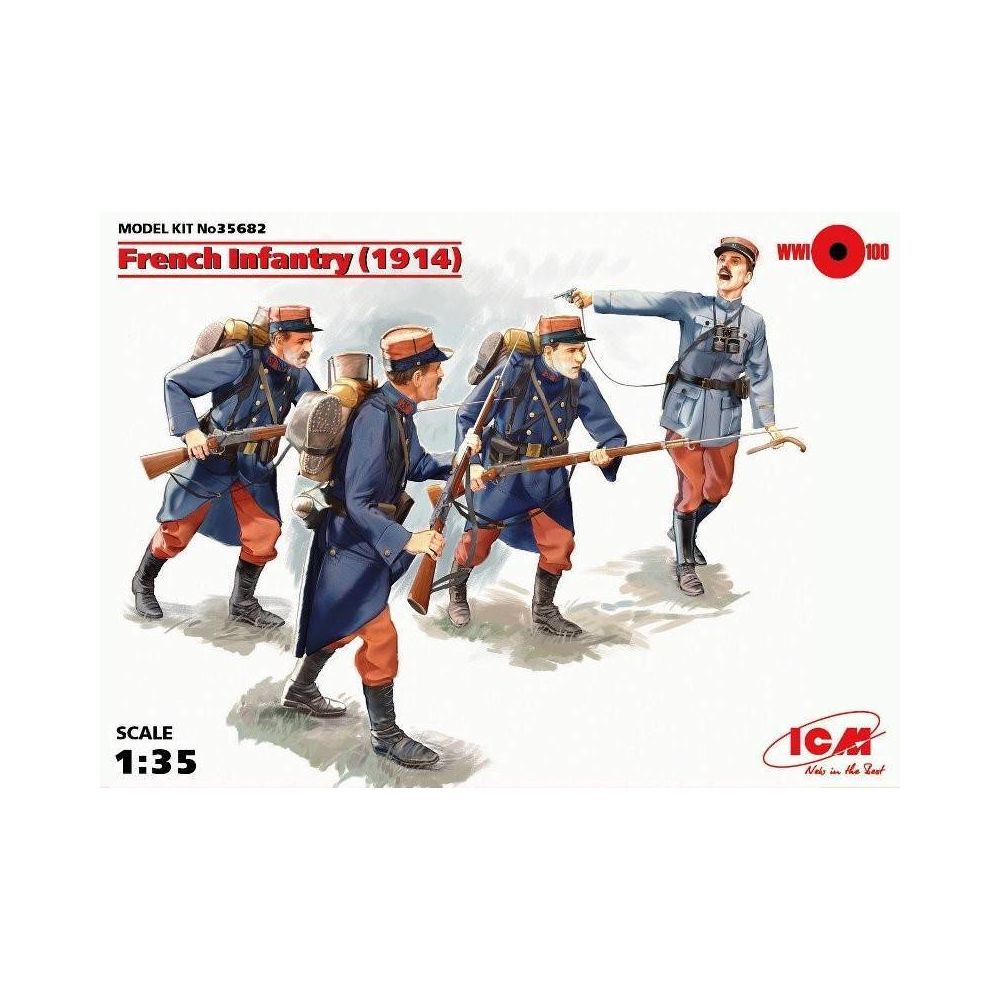 Icm - Figurine Mignature French Infantry (1914) - Figurines militaires