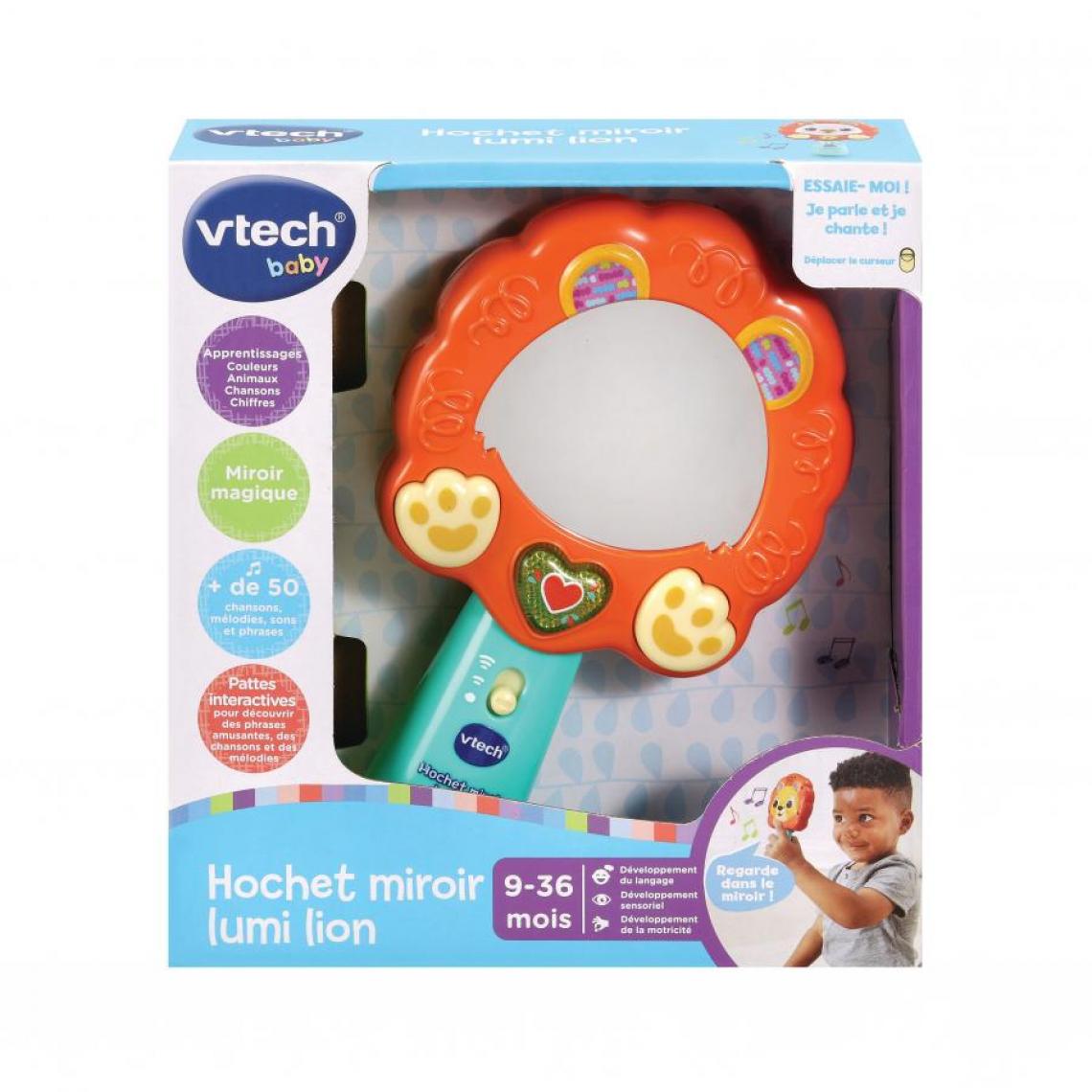 Vtech - Hochet musical miroir lumi lion - Accessoire enfant