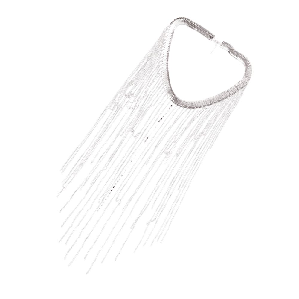 marque generique - Crossover Tassel Body Suit Costume Long Body Chain Collier Bijoux Argent - Perles