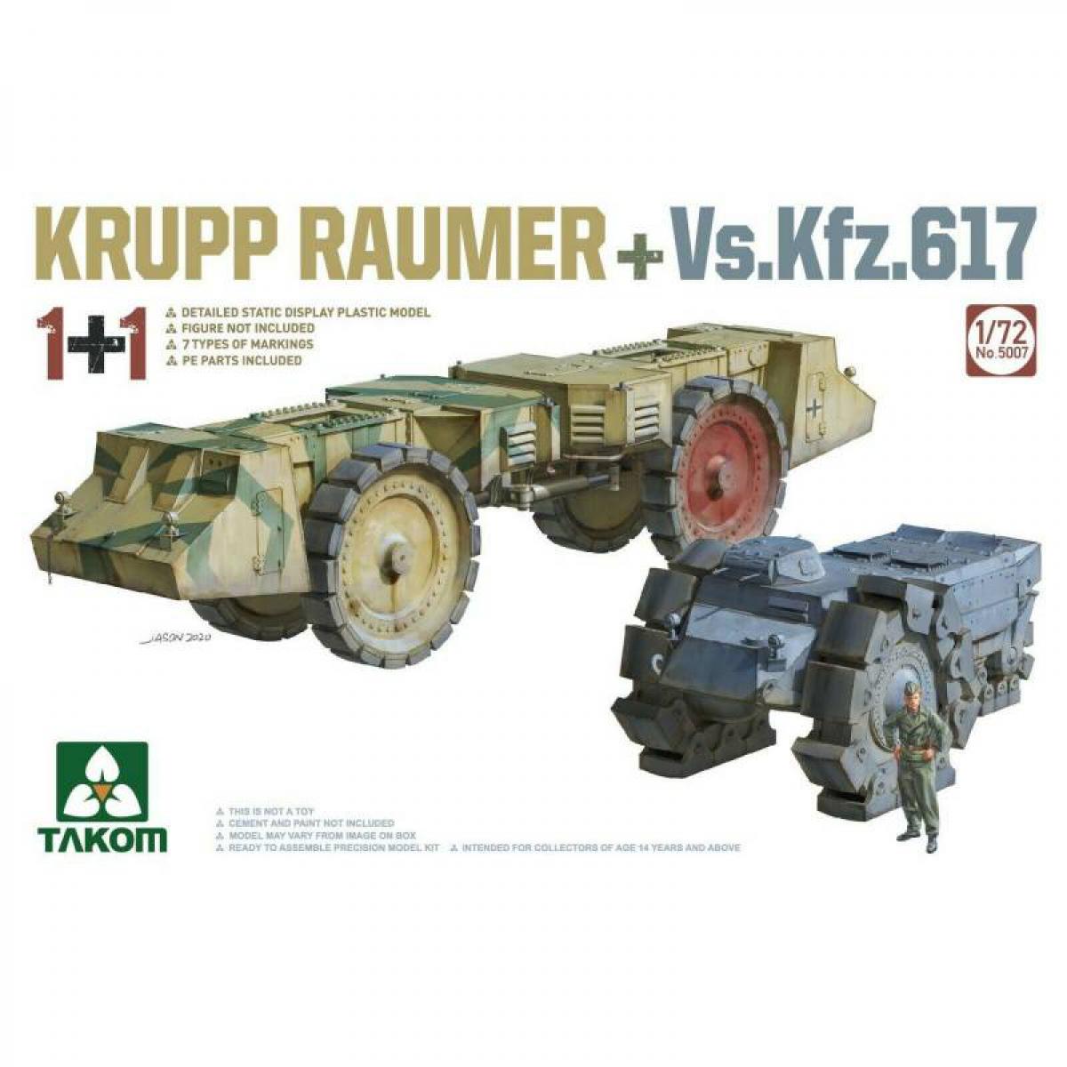 Takom - Maquette Véhicule Krupp Räumer +vs.kfz.617 - Chars