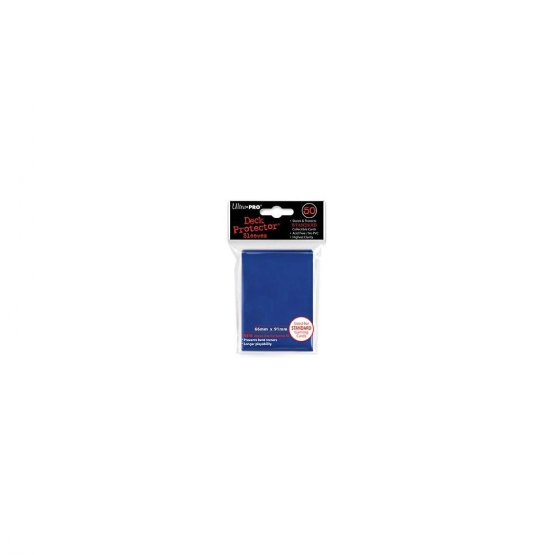 Ac-Deco - Sachet de 50 protège-cartes - Format US - Bleu - Jeux d'adresse