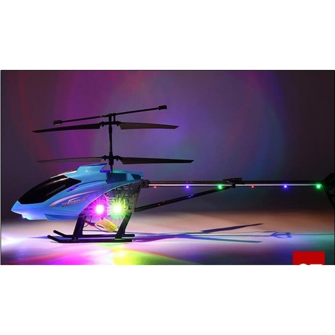 Universal - Hélicoptère RC en alliage avec gyroscope pour enfants Jouet de vol en plein air pour hélicoptère RC(Bleu) - Drone