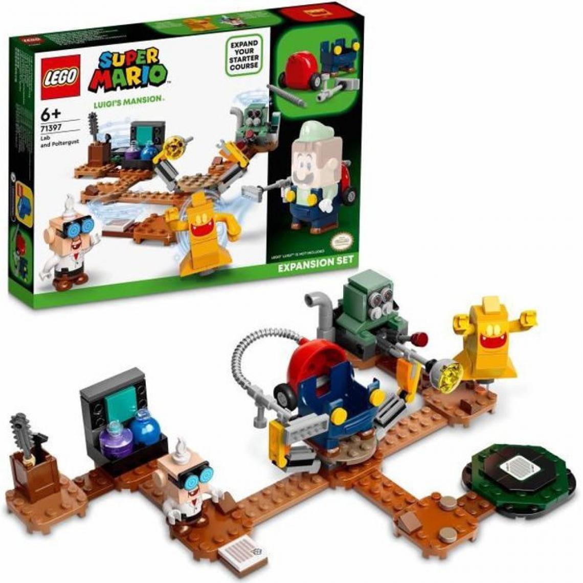 Lego - LEGO 71397 Super Mario Set d'Extension Labo et Ectoblast de Luigi's Mansion, Jeu de Construction pour Enfants +6 Ans - Briques Lego