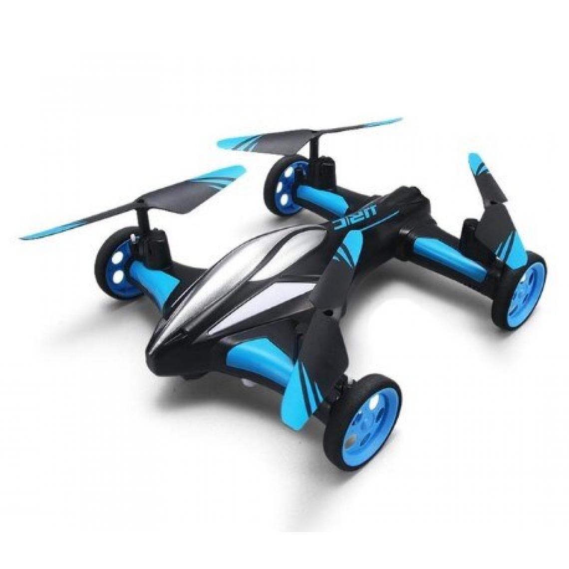 Universal - 2.4G RC Drone Air-Ground Flying Car H23 Quadcopter With Light Color Remote Control Model Helicopter Best Toy | RC Helicopter(Le noir) - Drone