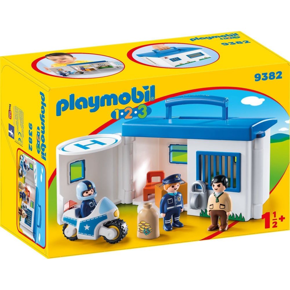 Playmobil - PLAYMOBIL 9382 Commissariat de police transportable - Playmobil
