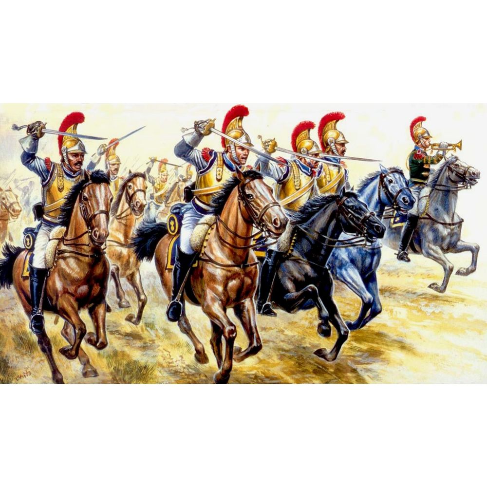 Italeri - Figurines Guerres napoléoniennes : Cavalerie lourde Française - Guerriers