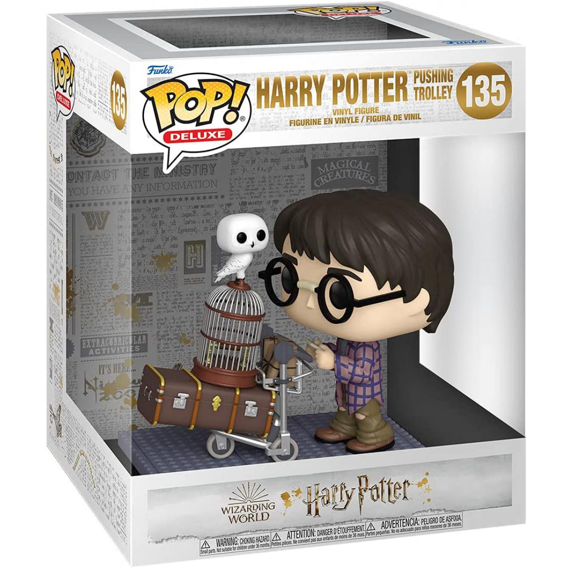 Funko - Figurine Funko Pop Deluxe Harry Potter Anniversary Harry Pushing Trolley - Animaux