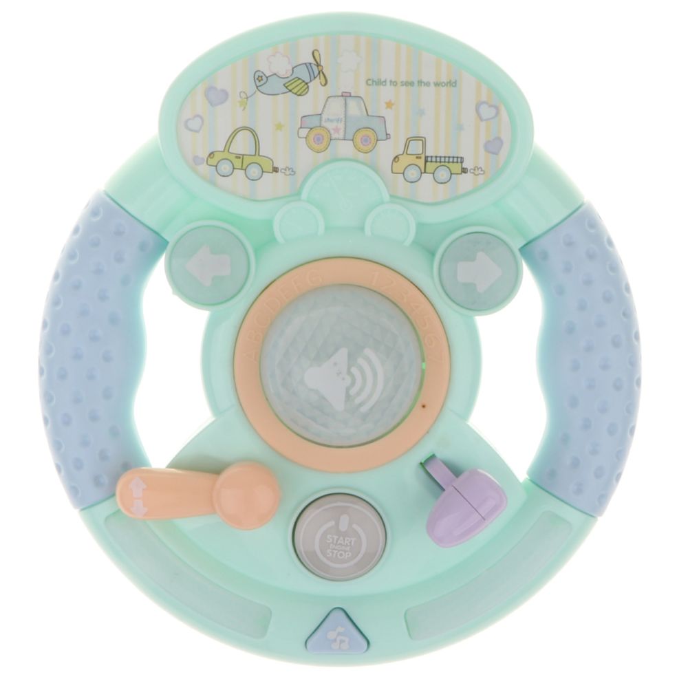 marque generique - Volant électronique pour enfants avec son pour jouet de rôle de conducteur - Bleu - Jeux d'éveil