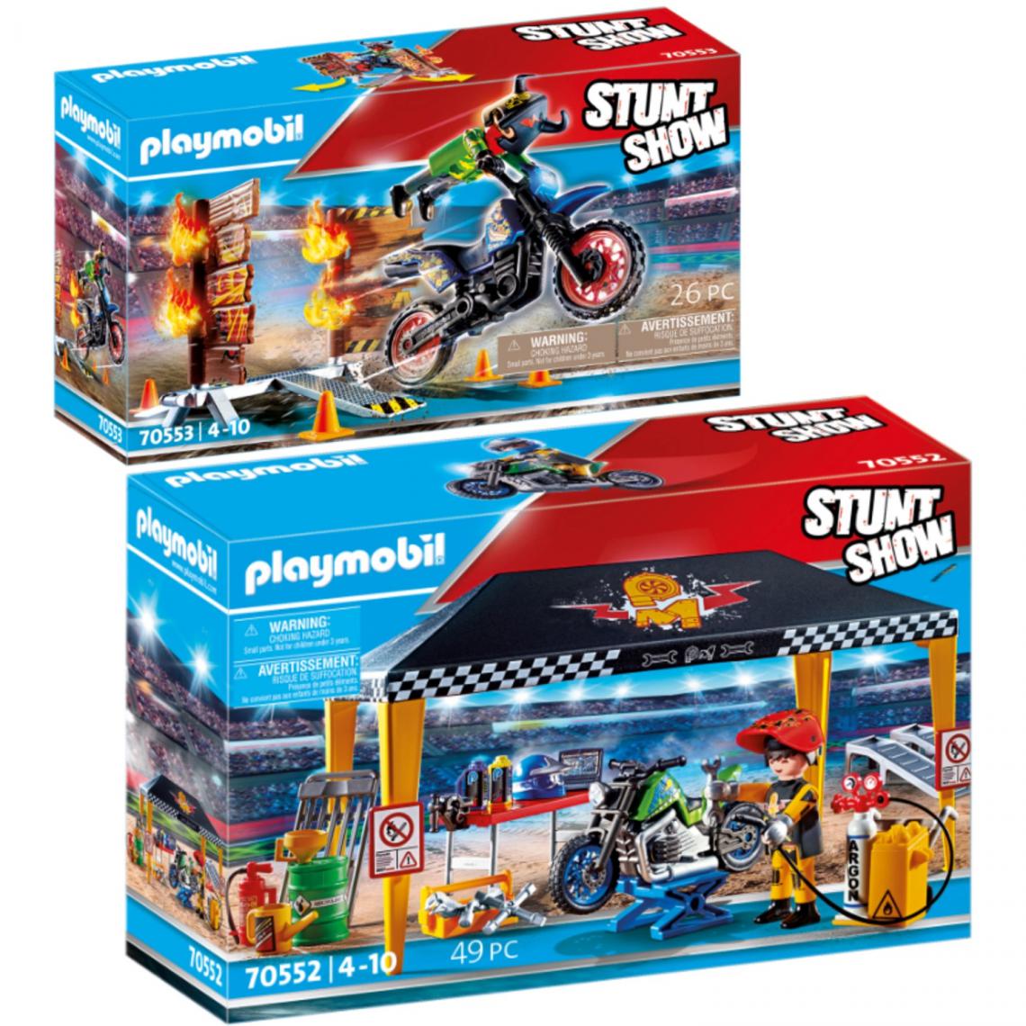 Playmobil - PLAYMOBIL 70552 70553 - Stuntshow – 70552+70553 - Playmobil
